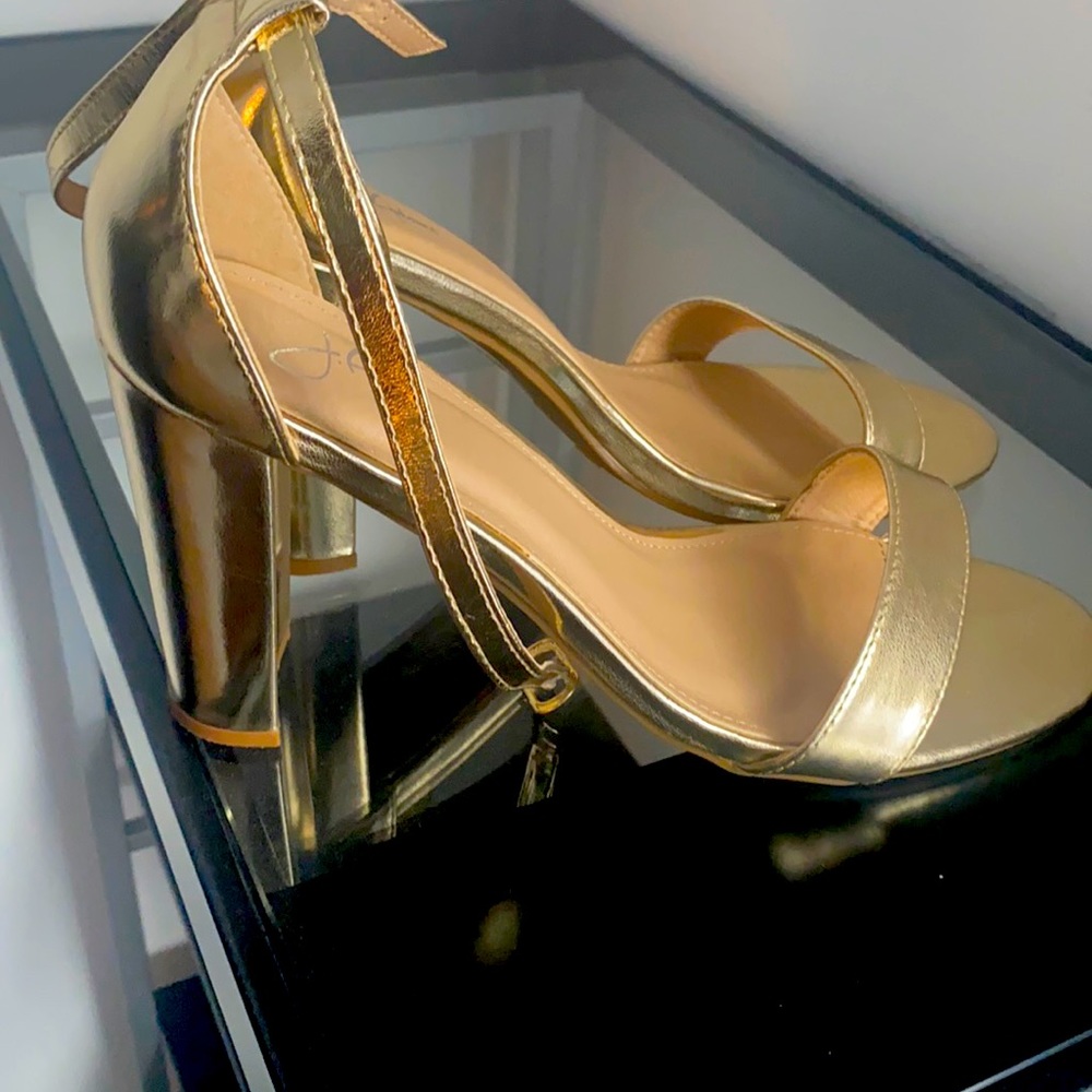Gold heels size 11